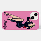   Blonde Retro Glamor Girl Pinup Case-Mate iPhone Case (Achterkant (horizontaal))