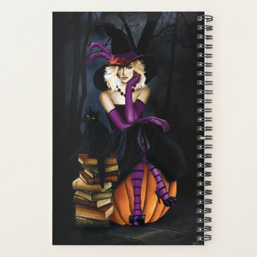 Blonde sorcier Citrouille pourpre (Dos)