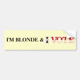 Blonde Stem Bumpersticker