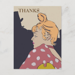 Blonde vrouw, Gracias, tekst wijzigen Ansichtkaar Briefkaart