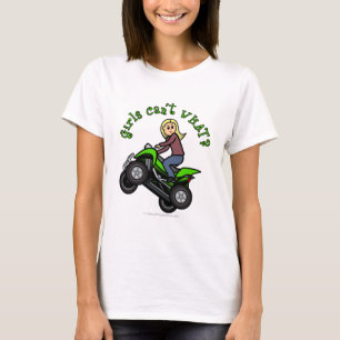 Blonde Woman ATV Vier wielbestuurder T-shirt