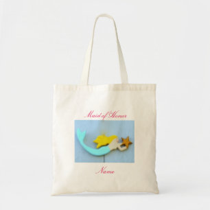 Blonde zee nymph maid des eres tote bag