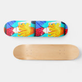 blonde zeemaidskateboard skateboard (Horizontaal)