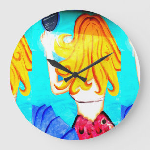 blonde zeemeermin grote klok