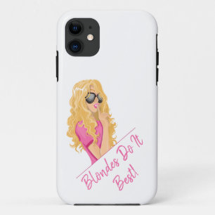Blondes doen het het beste! Gepersonaliseerde teks iPhone 11 Hoesje