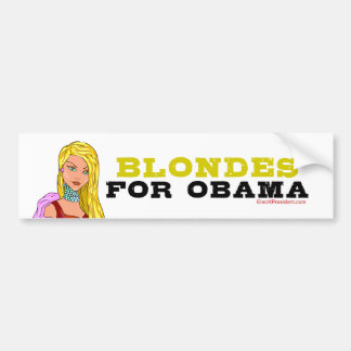 Blondes voor Obama Bumpersticker