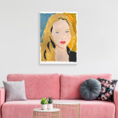 Blondie Canvas Afdruk (Insitu (Woonkamer))