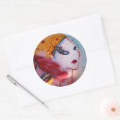 "Blondie & I" Ronde Sticker (Envelop)