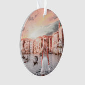 Blondie in Romantic Venetië Ornament (voorkant)
