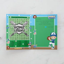 Blondine Boys Honkbal Woord Zoeken Gelukkige Verja