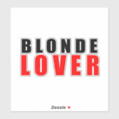 Blondine lover sticker (Vel)
