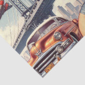 Blondine Pin-up Tissuepapier (Detail)