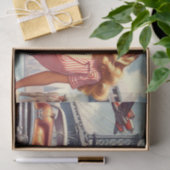 Blondine Pin-up Tissuepapier (Geschenk)