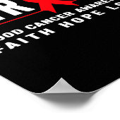 Blood Cancer Awareness - Bloedkanker sterk Poster (Hoek)