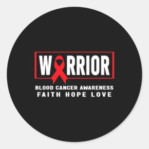 Blood Cancer Awareness - Blood Cancer Warrior Ronde Sticker