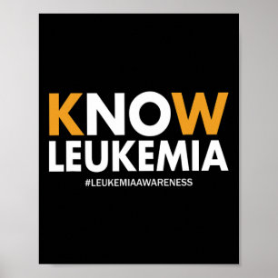 Blood Cancer Awareness Gifts Mannen Vrouwen Kinder Poster