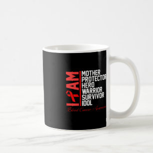 Blood Cancer Awareness Ik ben Mother Hero Warrior Koffiemok