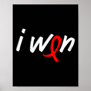 Blood Cancer Awareness - Ik won Survivor Fighter Poster