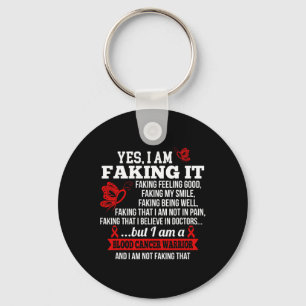 Blood Cancer Awareness - Ja, ik doe alsof het Red Sleutelhanger