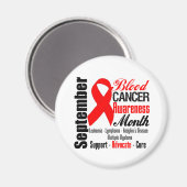 Blood Cancer Awareness Month Ribbon 2 Magneet (Voorkant / Achterkant)