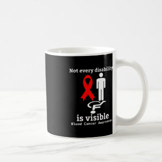 Blood Cancer Awareness Red Ribbon Ondersteuning 1 Koffiemok