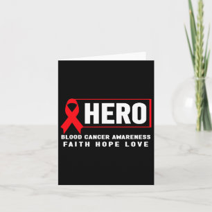 Blood Cancer Hero - Red Ribbon Blood Cancer Awaren Kaart