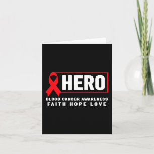 Blood Cancer Hero - Red Ribbon Blood Cancer Awaren Kaart