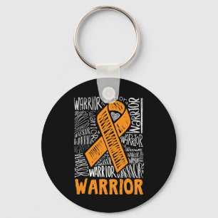 Blood Cancer Warrior Oranje Ribbon Awareness Gift Sleutelhanger