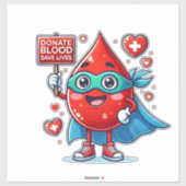 Blood donation sticker (Vel)
