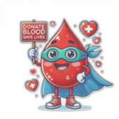 Blood donation sticker (Voorkant)