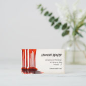 Blood Drips Horror Visitekaartje (Staand voorkant)