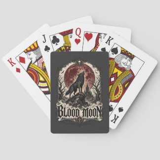 BLOOD MAAN WOLF — Gotische Horror Pokerkaarten