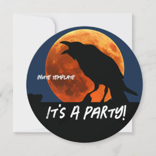 Blood Moon Halloween Raven Kaart