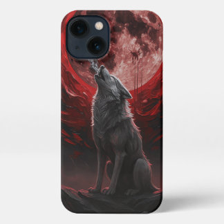 Blood Moon Howl iPhone 13 Hoesje
