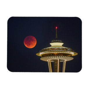 Blood Moon Seattle Space Needle Magneet