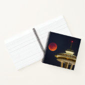 Blood Moon Seattle Space Needle Notitieboek (Binnen)