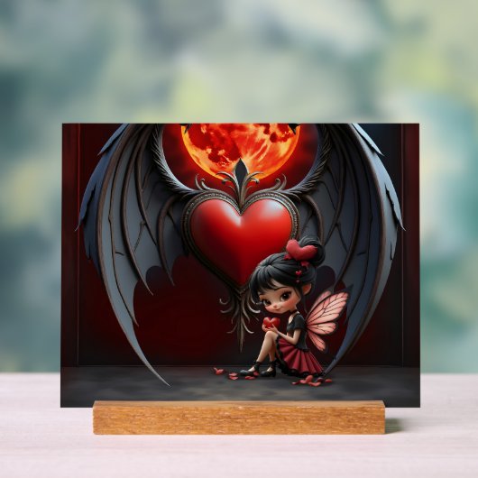 Blood Moon Valentine Fairy Acryl Bord (Neutraal)