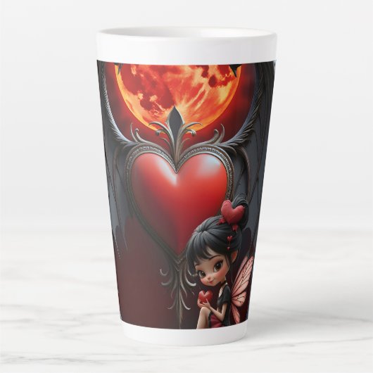 Blood Moon Valentine Fairy Latte Mok (Voorkant)