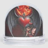 Blood Moon Valentine Fairy Sneeuwbol (Achterkant)