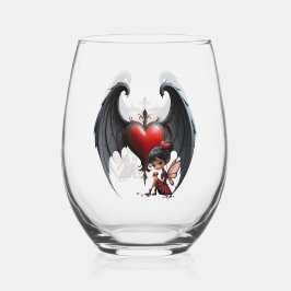 Blood Moon Valentine Fairy Wijnglas Zonder Voet
