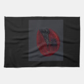 Blood Moonlit Night Kitchen Towel Theedoek (Horizontaal)
