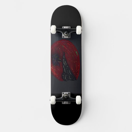 Blood Moonlit Night Skateboard (Voorkant)
