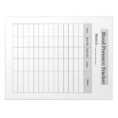 Blood Pressure Tracker Notitieblok (Voorkant)