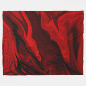 Blood Red Marble Schattige Warm Fleece Deken (Voorkant (Horizontaal))