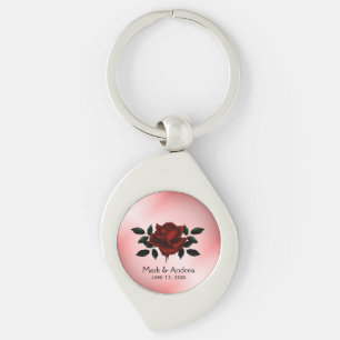Blood Roos Gothic Wedding Party GIft Sleutelhanger