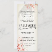 Blood Splatt Adulte Halloween Party Invitation (Devant)