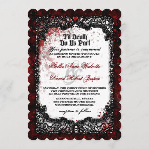 Blood Splatter Black White Weddenschap Kaart