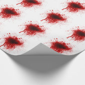 Blood Splatter Realistisch Cadeaupapier (Hoek)