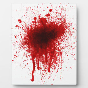 Blood Splatter Realistisch Fotoplaat