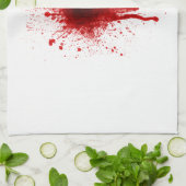 Blood Splatter Realistisch Theedoek (Gevouwen)
